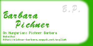 barbara pichner business card